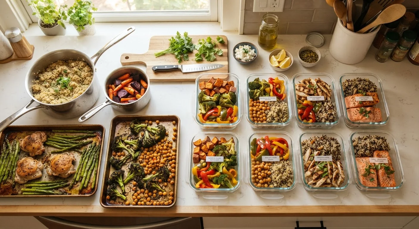 Batch Cooking From Scratch: Building a Week of Meals in One Session