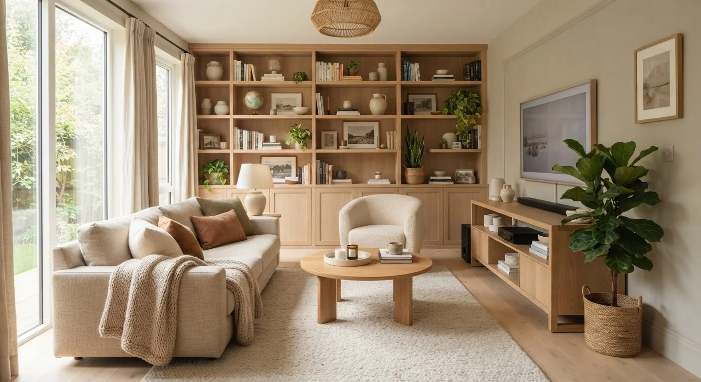 Built-In Storage vs. Freestanding Units in Living Rooms