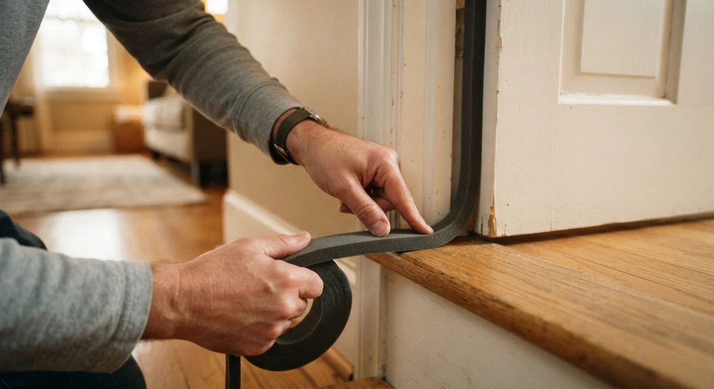 Filling Gaps Around Doors and Windows to Reduce Draughts