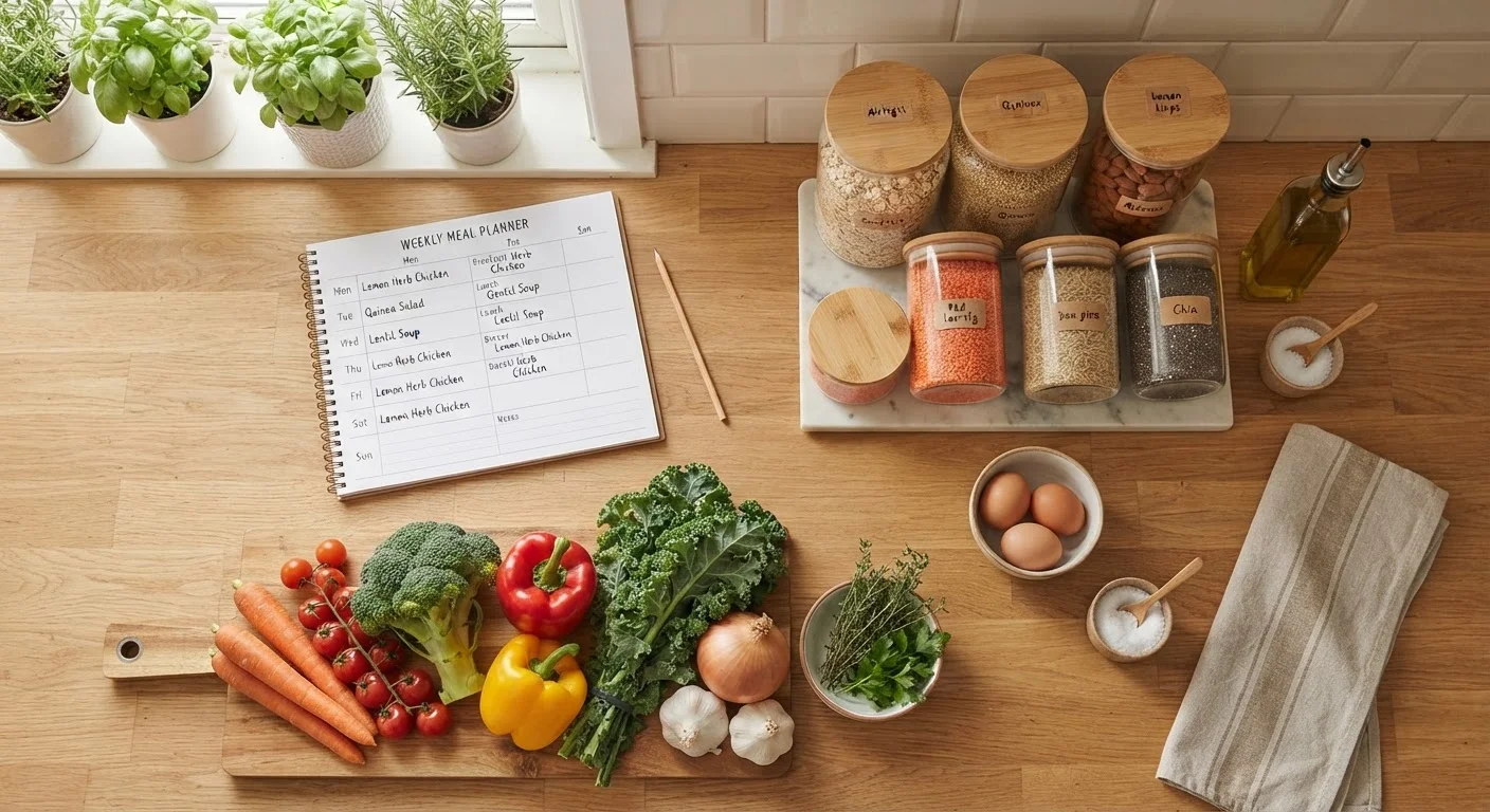 Meal Planning from Scratch: A Weekly Framework for Reducing Food Waste