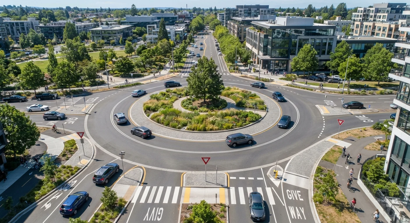 Navigating Roundabouts: Rules, Yield Points, and Lane Use