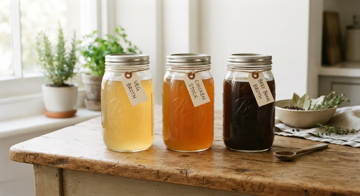 Stock, Broth, and Bone Broth: What's Actually Different