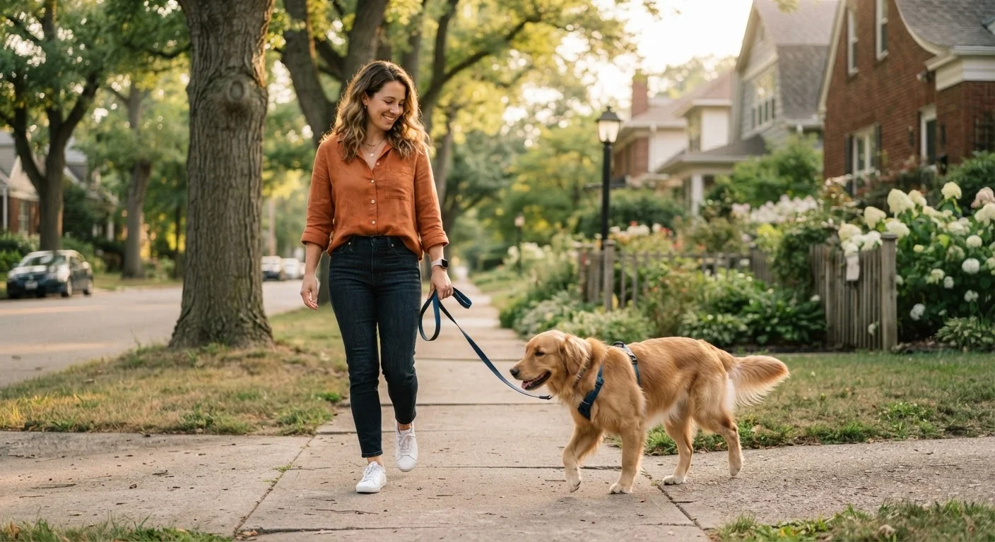 Teaching a Dog to Walk Calmly on a Lead