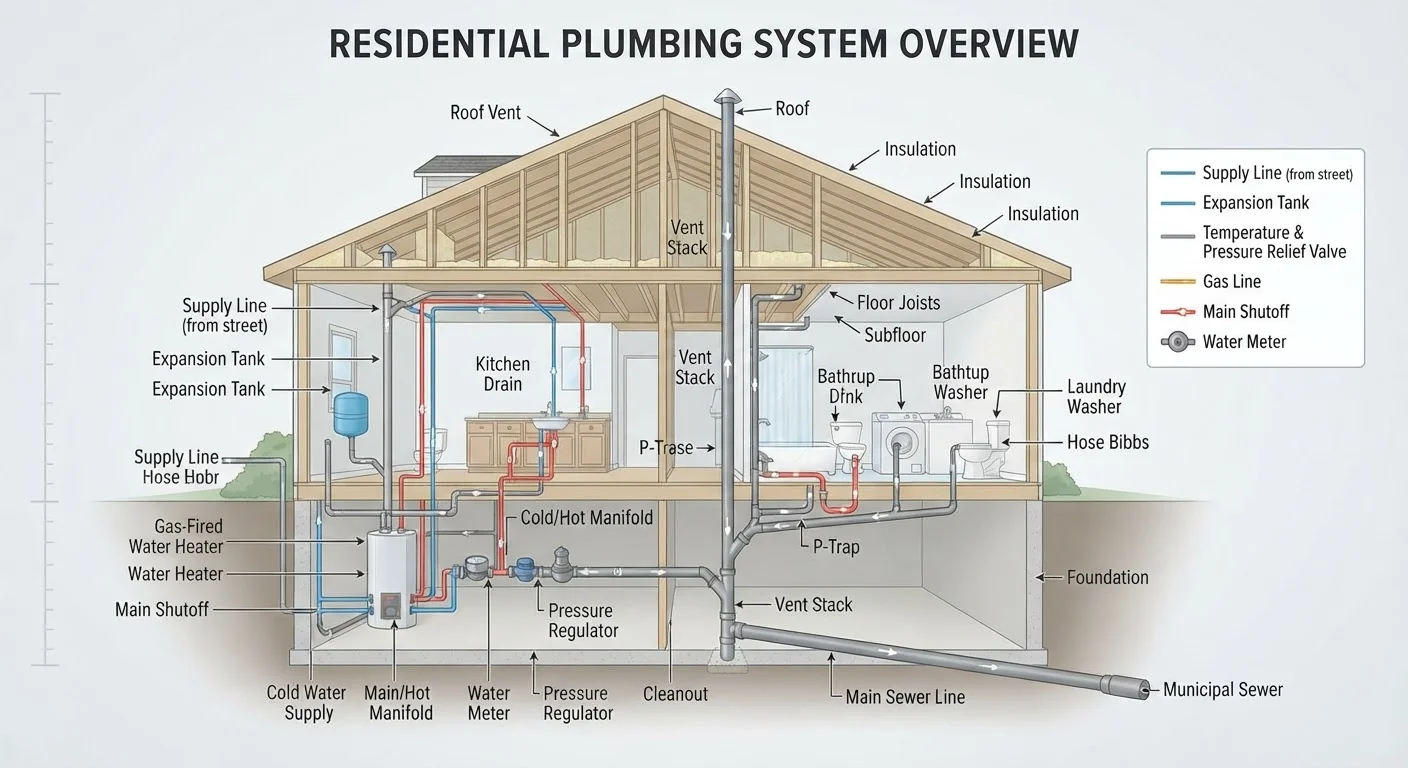 The Anatomy of a Home Plumbing System