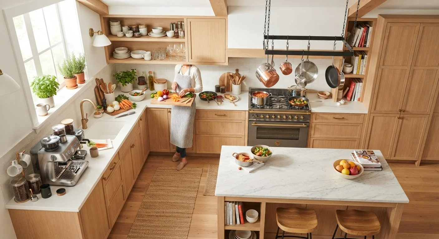 The Kitchen Zones Method: Why Grouping by Task Changes Everything