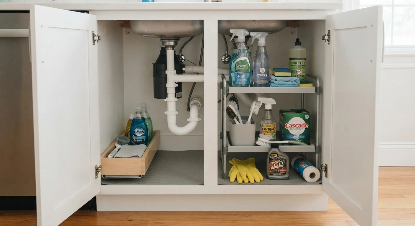 Under-the-Sink Storage: Turning an Awkward Cabinet Into a Functional Space